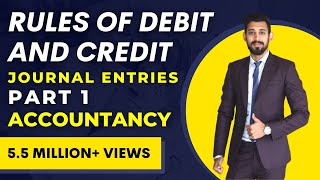 Journal Entries  Accounting  Rules of Debit and Credit [upl. by Koball]