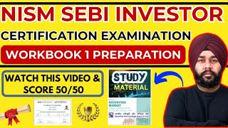 SEBI Investor Certification Exam Workbook 1 Preparation Securities Market Guidance nism sebi [upl. by Connor715]