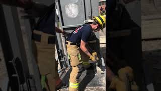 Two Halligan forcible entry [upl. by Airamzul]