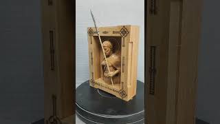 Святой мученик Маврикий Saint Maurice shots tiktok woodcarving [upl. by Notyalc]