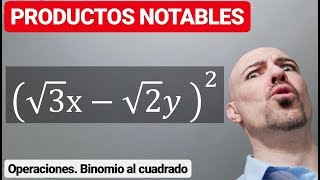 OPERACIONES CON PRODUCTOS NOTABLES BINOMIO AL CUADRADO [upl. by Leola]