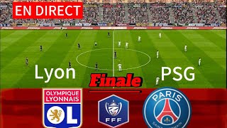 EN DIRECT  LYON vs PSG I Finale COUPE de France20232024  PES du gameplay FIFA VS PES [upl. by Aliehc781]