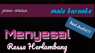 Menyesal  male karaoke  Ressa Herlambang [upl. by Ace430]