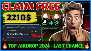 😱 CLAIM 2210 FREE INSTANT  NEW BIGGEST AIRDROP OF 2024  NEW CRYPTO AIRDROP 2024 [upl. by Jain]