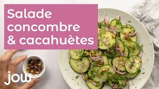 Salade concombre cacahuète [upl. by Aohk]