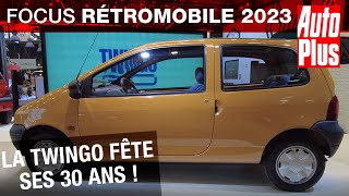 Rétromobile 2023  la Renault Twingo fête ses 30 ans [upl. by Christa]