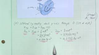 Lec38  Rigid Body 3D Kinetics Examples Eulers Equations of Motion [upl. by Lessig]