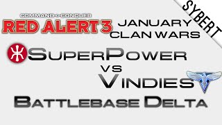 SuperPowerE vs VindiesA  Jan Clan Wars  Red Alert 3 [upl. by Dulcia]