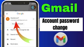 How To gmail account password change 2024 [upl. by Eetsirhc984]