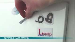 Magnetpapir  Magnetic paper fra Larko Magnet [upl. by Sabu]