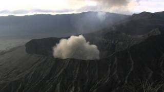 Mount Bromo volcano explosive eruption accompanied by powerful shockwave 12 [upl. by Ahcatan]