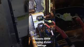 Siemens 8MW tripping divice leakage [upl. by Demetri]