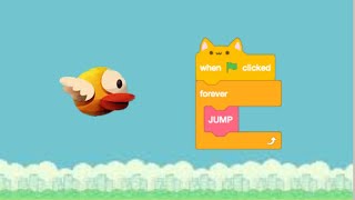 How to make an easy Flappy Bird in Scratch [upl. by Trebmal]