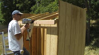 How To Build A Lean To Shed  Part 5  Roof Framing [upl. by Esac]