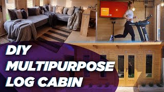 DIY Multipurpose Log Cabin  Home Gym  Garden Bar  Garden Lounge  Dunster House [upl. by Germain]