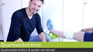 Quarkwickel am Knie anlegen  PINOFIT [upl. by Olonam268]