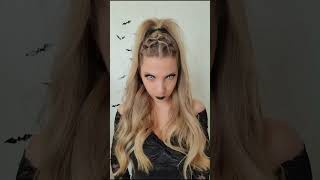 COIFFURE HALLOWEEN 2024 FACILE☠️new halloween trendy hairstyles ideas hairstyle coiffure hair [upl. by Iams]