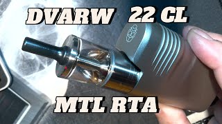 Der Neue Dvarw CL MTL 22 ml 5 ml besser als der FL  VaperSky [upl. by Luapleahcim]