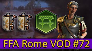 The True Glory Of Rome  Stream VOD 72 Civ 6 Multiplayer FFA [upl. by Kappel260]