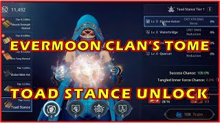 MIR4 Evermoon Clans Tome  Toad Stance Unlock [upl. by Amuwkuhc]