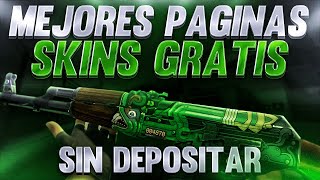 7 MEJORES PÁGINAS para GANAR SKINS de CSGO GRATIS SIN DEPOSITAR🔥 2021 [upl. by Killoran]