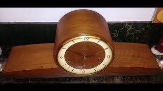 Mid Century Modern Westminster St Michael Whittington Triple Chime Clock By Schatz Germany [upl. by Divine]