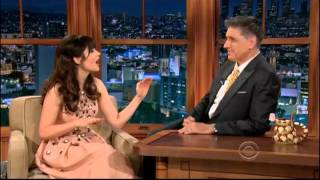 Craig Ferguson 2413D Late Late Show Zooey Deschanel [upl. by Ecirtac578]