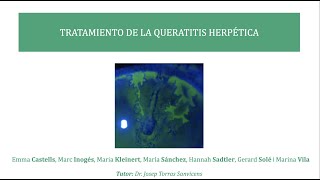 Tratamiento de la Queratitis Herpética Queratitis Herpética II [upl. by Yemiaj]