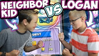 MY SON CHALLENGES a NEIGHBOR to CLASH EPIC BATTLES [upl. by Tnaryb597]