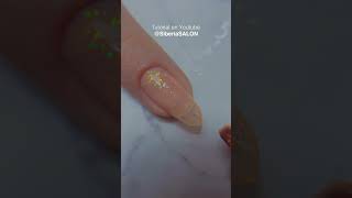 Idea de manicura para el verano de 2023 gel de uñas NEON con polvo SMOKY EFFECT 💚 [upl. by Nifled]