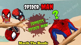 Spiderman Zombie Wrong Heads 🕷️ Wrong Heads 📢 spiderman puzzle [upl. by Dinan]