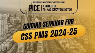 Guiding Seminar for CSSPMS with CSPs [upl. by Rector]