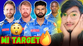 IPL 2025 Mumbai Indians Target Players  Mega Auction 2025 MI Target Players [upl. by Wolpert199]