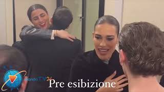 Sanremo 2024 pre esibizione di Clara tra le parole di Giuliano Sangiorgi e i saluti dei suoi amici [upl. by Ecinereb]