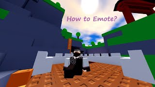 Roblox Untitled Tag Game  How to emote [upl. by Rhiamon]