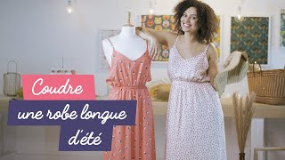 Comment coudre une robe longue à bretelles [upl. by Yenolem]