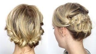 Tutoriel coiffure facile cheveux milongscourts [upl. by Arhat77]