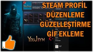 STEAM PROFİL DÜZENLEME GÜZELLEŞTİRME GİF HAZIRLAMA [upl. by Bolten]