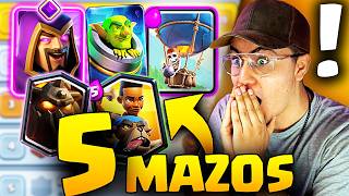 LOS 5 MEJORES MAZOS DE CLASH ROYALE Temporada 63  64 Pro Decks Para Subir COPAS  YoSoyRick [upl. by Neurath879]