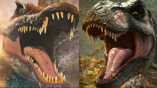 Big Eatie Vs Spinosaurus T Rex Vs Spinosaurus  Jurassic World Acampamento Jurássico [upl. by Favian]