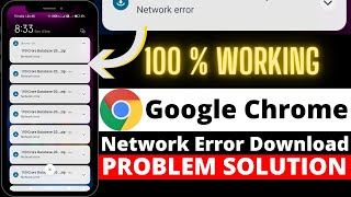 Google Chrome Network Error Download Fix  Download Failed in Chrome Network Problem Fix [upl. by Adnohsel]