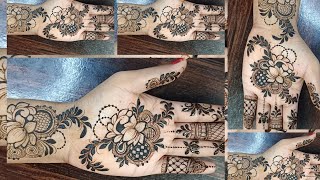 Lotus flower mehndi design Mehendi DesignFront hand mehendi design mehndidesign mehandi [upl. by Nwahsud]