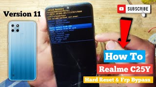 Realme C25y How to  Hard Reset Android 11 in 2024  Frp Bypas Code In Communts below 👇 [upl. by Rasecoiluj413]