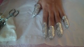 How To Remove Shellac Gel amp Acrylic Nails At Home  Nail Tutorial [upl. by Gader]