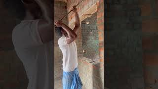 💥How to you 🔨roof remove ⁉️ construction work 👍 youtubeshorts 🔥 [upl. by Sanford]