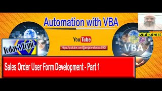 Sales Order User Form Development  Part 1 [upl. by Licht745]