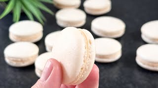 Macarons for beginners ASMR No food coloring White French Macarons Recipe  Only Tasty [upl. by Aleetha403]