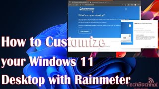 How to Customize your Windows 11 Desktop with Rainmeter [upl. by Etnoval]