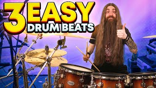 3 Drum Beats ANYONE Can Play [upl. by Shellans]