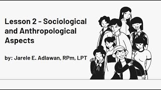 Understanding the Self  Sociological and Anthropological Aspects Week 2 [upl. by Gosselin]